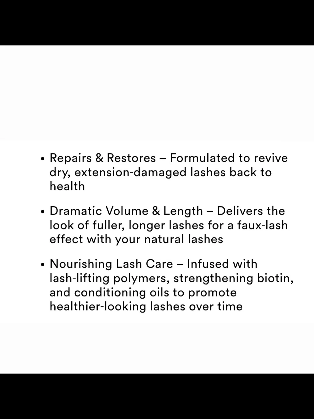 Doll 10 Lash Remedy Transforming Peptide Mascara  Black  New